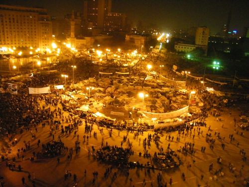 Палатковият лагер на пл. „Тахрир“ в Кайро