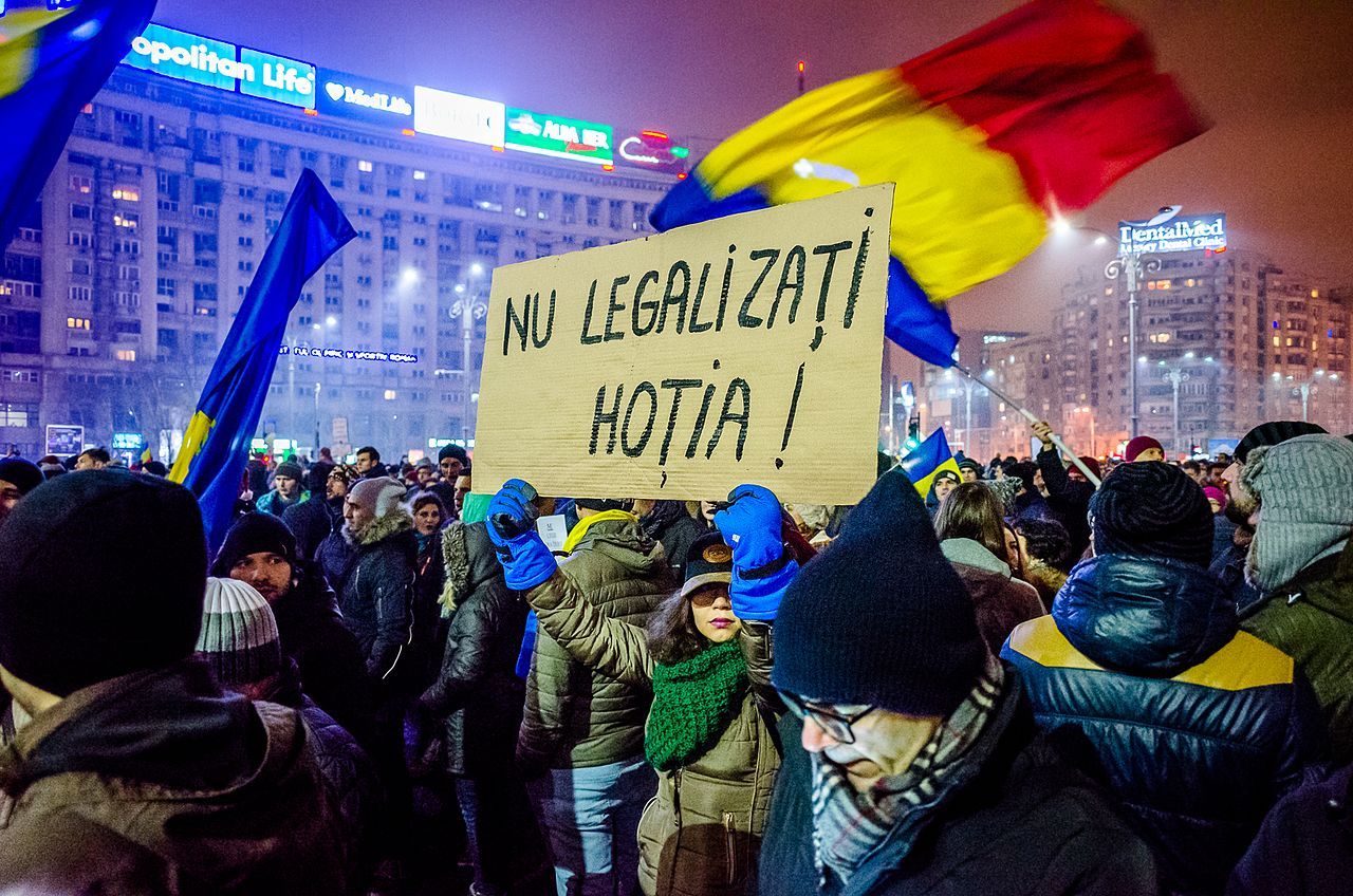 Протест срещу корупцията, Букурещ, 2017 г. 