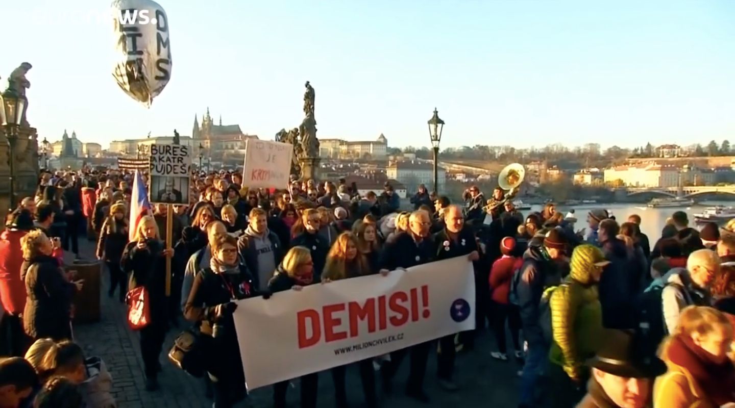 Протест в Прага