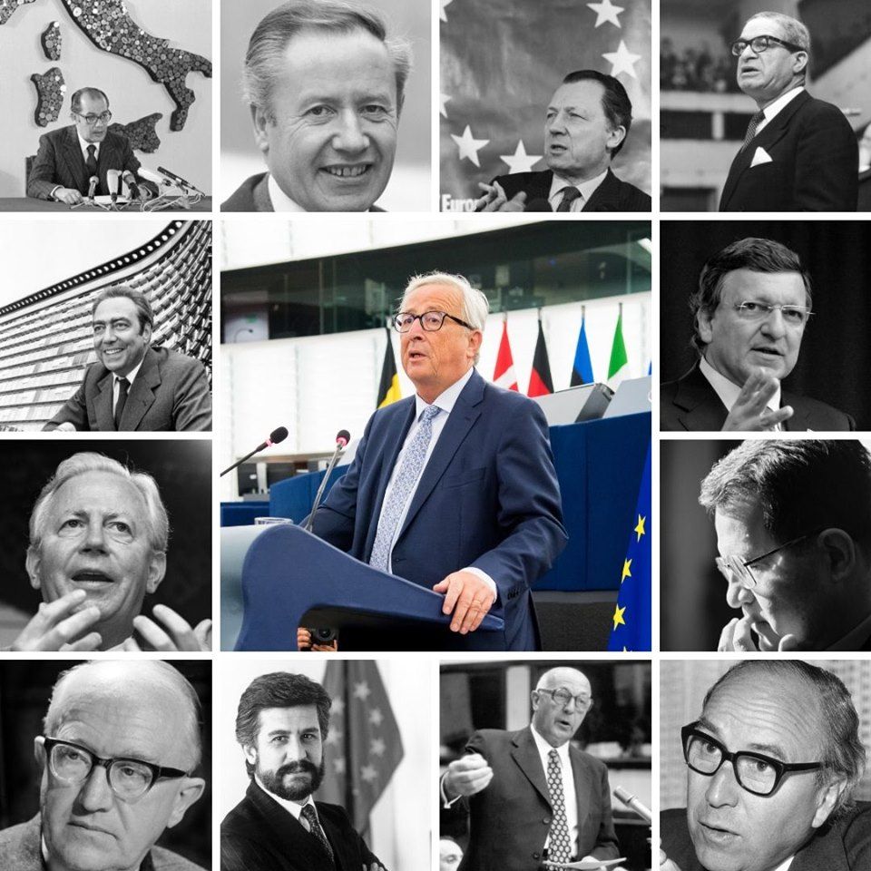 Колаж на досегашните председатели на ЕК