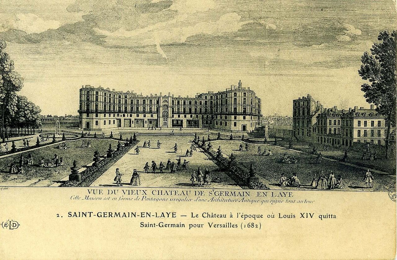 Замъкът в Сен Жермен ан Ле около 1682 г.
