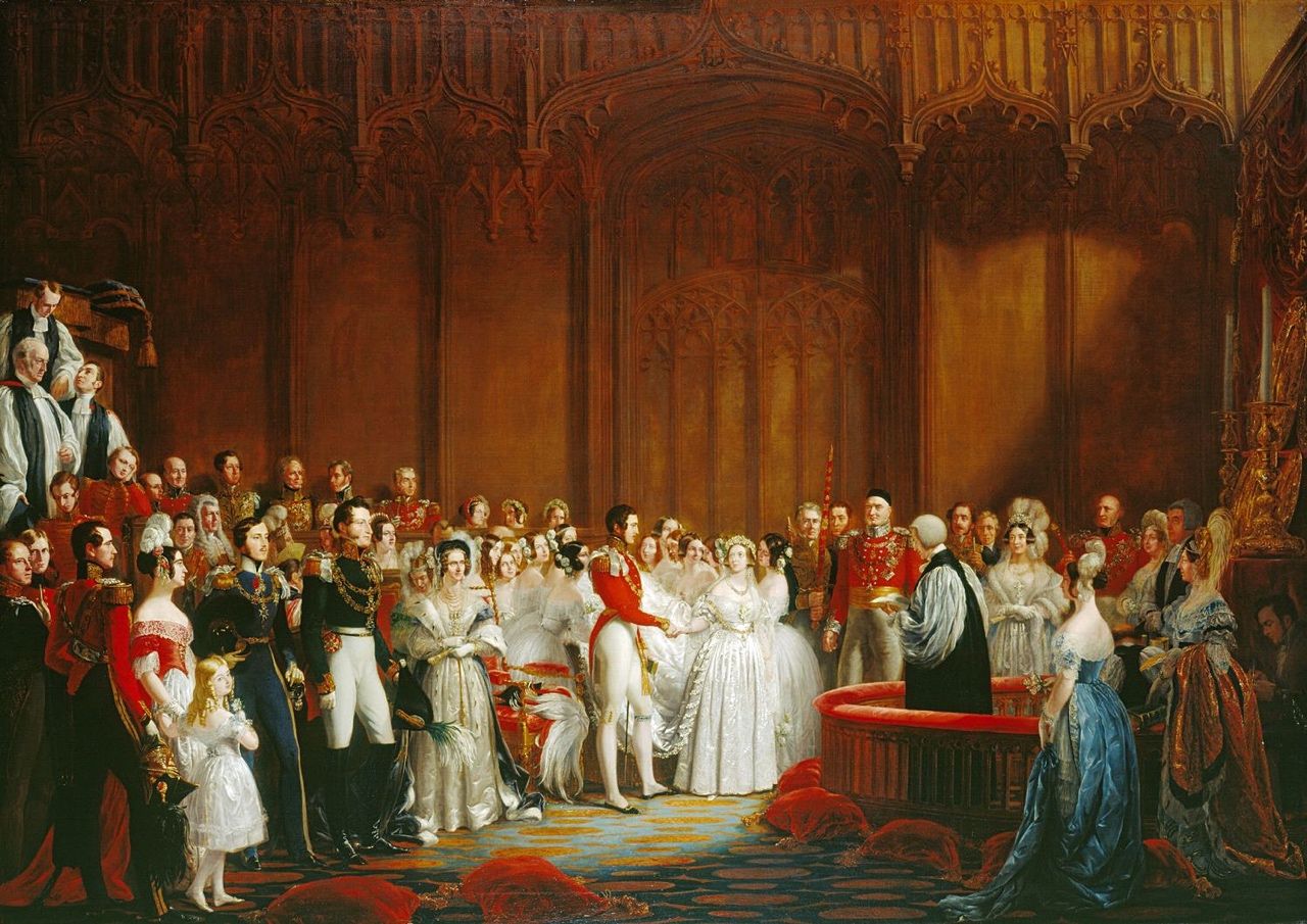 Картината „Сватбата на Виктория и Алберт“, худ. Джордж Хейтер